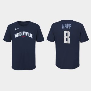 Exceptional Chicago Cubs #8 Ian Happ Youth Nike 2021 City Connect T Shirt   Navy Sports enthusiasts seize this opportunity Order now to feel the game excitement