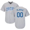 Exceptional Chicago Cubs Majestic Road Cool Base Custom Jersey Gray