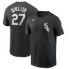Exceptional Chicago White Sox #27 Lucas Giolito Nike Name & Number T Shirt Black Be among the first buyers Order now to enjoy top notch quality