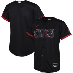 Exceptional Cincinnati Reds Blank Youth Nike Black 2023 City Connect Player Jersey With high demand Don't miss out Order now to wear your team colors