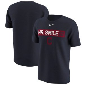 Exceptional Cleveland Guardians #12 Francisco Lindor Nike Legend Player Nickname Name & Number T Shirt Navy Collectors this is a must have Add it to your collection by ordering