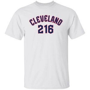 Exceptional Cleveland Guardians 216 T Shirt White For a short time available Grab yours quickly to own a team jersey