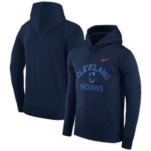 Exceptional Cleveland Guardians Nike Therma Pullover Hoodie Navy