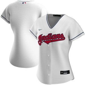 Exceptional Cleveland Guardians Nike Women's Home 2020 MLB Team Jersey White For a short time available Grab yours quickly to own a team jersey