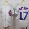 Exceptional Cubs #17 Kris Bryant White(Blue Strip) Cool Base Stitched Youth MLB Jersey Sports enthusiasts seize this opportunity Order now to feel the game excitement
