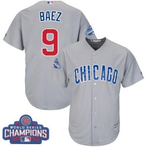 Exceptional Cubs #9 Javier Baez Grey Road 2016 World Series Champions Stitched Youth MLB Jersey Limited stock Order now to show your love for your team