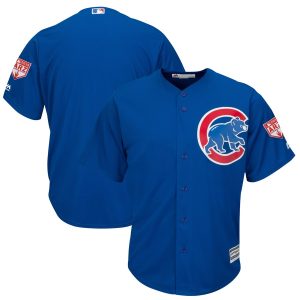 Exceptional Cubs Blank Blue 2019 Spring Training Cool Base Stitched MLB Jersey