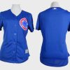 Exceptional Cubs Blank Blue Alternate Women's Stitched MLB Jersey Retailers boost your inventory Order now to meet customer demand