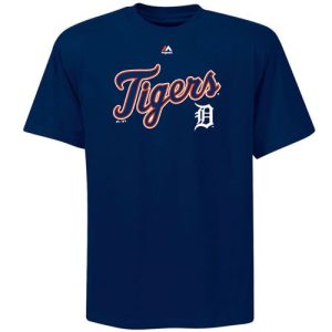 Exceptional Detroit Tigers Majestic Big & Tall Warning Track T Shirt Navy