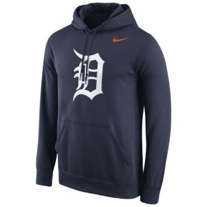 Exceptional Detroit Tigers Nike Logo Performance Pullover Navy MLB Hoodie