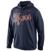 Exceptional Detroit Tigers Nike Men's KO Wordmark Perfomance Navy MLB Hoodie