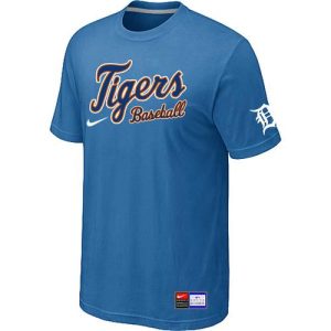 Exceptional Detroit Tigers Nike Short Sleeve Practice MLB T Shirt Indigo Blue
