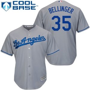 Exceptional Dodgers #35 Cody Bellinger Grey Cool Base Stitched Youth MLB Jersey With high demand Don't miss out Order now to wear your team colors