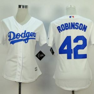 Exceptional Dodgers #42 Jackie Robinson White Home Women's Stitched MLB Jersey Hurry Exclusive offer Place your order immediately for a great jersey