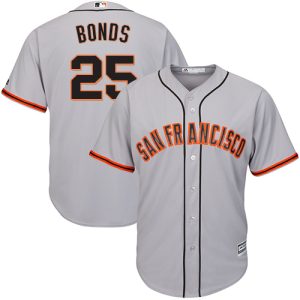 Exceptional Giants #25 Barry Bonds Grey Road Cool Base Stitched Youth MLB Jersey Sports enthusiasts seize this opportunity Order now to feel the game excitement