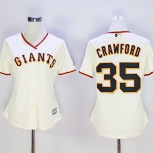 Exceptional Giants #35 Brandon Crawford Cream Home Women's Stitched MLB Jersey Be among the first buyers Order now to enjoy top notch quality