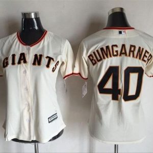 Exceptional Giants #40 Madison Bumgarner Cream Women's Home Stitched MLB Jersey Retailers boost your inventory Order now to meet customer demand