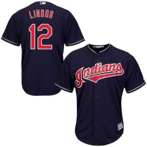 Exceptional Guardians #12 Francisco Lindor Navy Blue Alternate Stitched Youth MLB Jersey Act fast Only a few left Secure yours today