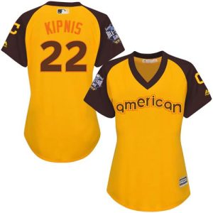Exceptional Guardians #22 Jason Kipnis Gold 2016 All Star American League Women's Stitched MLB Jersey Collectors this is a must have Add it to your collection by ordering