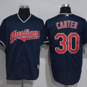 Exceptional Guardians #30 Joe Carter Navy Blue New Cool Base Stitched MLB Jersey