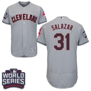 Exceptional Guardians #31 Danny Salazar Grey Flexbase Authentic Collection 2016 World Series Bound Stitched MLB Jersey