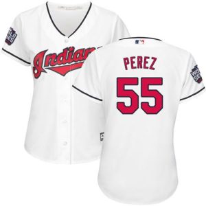 Exceptional Guardians #55 Roberto Perez White 2016 World Series Bound Women's Home Stitched MLB Jersey Retailers boost your inventory Order now to meet customer demand