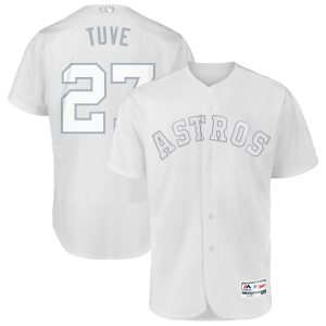 Exceptional Houston Astros #27 Jose Altuve Tuve Majestic 2019 Players' Weekend Flex Base Authentic Player Jersey White