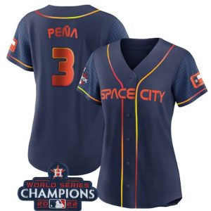 Exceptional Houston Astros #3 Jeremy Pena Navy 2022 World Series Champions City Connect Stitched Men's Nike MLB Jersey Be among the first buyers Order now to enjoy top notch quality