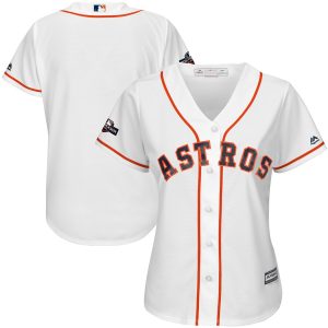 Exceptional Houston Astros Majestic Women's 2019 Postseason Official Cool Base Team Jersey White Sports enthusiasts seize this opportunity Order now to feel the game excitement