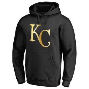 Exceptional Kansas City Royals Gold Collection Pullover Hoodie Black