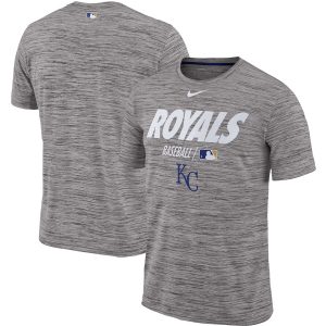 Exceptional Kansas City Royals Nike Authentic Collection Velocity Team Issue Performance T Shirt Gray