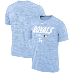 Exceptional Kansas City Royals Nike Authentic Collection Velocity Team Issue Performance T Shirt Light Blue