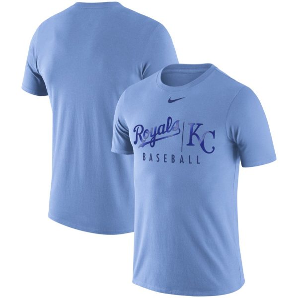 Exceptional Kansas City Royals Nike MLB Practice T Shirt Blue
