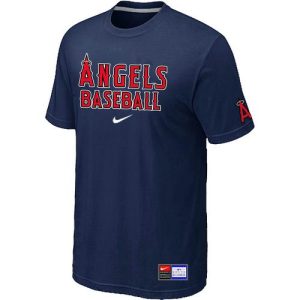 Exceptional Los Angeles Angels Nike Short Sleeve Practice MLB T Shirt Midnight Blue