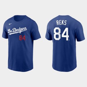 Exceptional Los Angeles Dodgers #84 Zach Reks Men's Royal 2021 City Connect Name & Number Royal T Shirt Sports enthusiasts seize this opportunity Order now to feel the game excitement