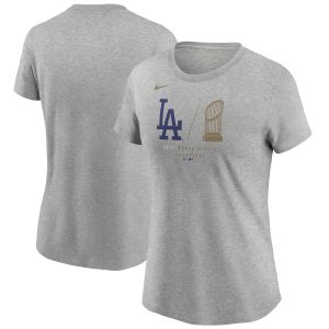 Exceptional Los Angeles Dodgers Nike Women's 2020 World Series Champions Trophy T Shirt Heather Charcoal Sports fans this is your chance Order soon to be part of the action