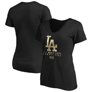 Exceptional Los Angeles Dodgers Women's 2020 World Series Champions Parade V Neck T Shirt Black Sports fans this is your chance Order soon to be part of the action