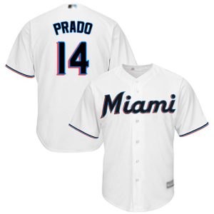 Exceptional Marlins #14 Martin Prado White Cool Base Stitched Youth MLB Jersey With high demand Don't miss out Order now to wear your team colors