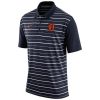 Exceptional Men's Detroit Tigers Nike Navy Dri FIT Stripe Polo