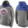 Exceptional Men's New York Mets Nike Gray Cooperstown Collection Hybrid Pullover Hoodie