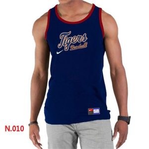 Exceptional Men's Nike Detroit Tigers Home Practice Tank Top Blue
