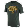 Exceptional Men's Oakland Athletics Nike Green Authentic Collection Legend Team Issue Performance T Shirt