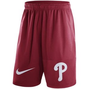 Exceptional Men's Philadelphia Phillies Nike Red Dry Fly Shorts