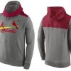 Exceptional Men's St.Louis Cardinals Nike Gray Cooperstown Collection Hybrid Pullover Hoodie