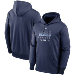 Exceptional Men's Tampa Bay Rays Nike Navy Authentic Collection Therma Performance Pullover Hoodie