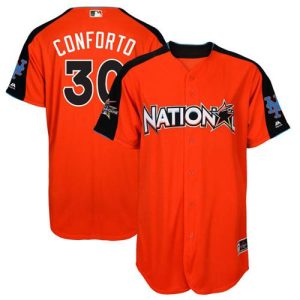 Exceptional Mets #30 Michael Conforto Orange 2017 All Star National League Stitched Youth MLB Jersey Sports enthusiasts seize this opportunity Order now to feel the game excitement