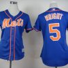 Exceptional Mets #5 David Wright Blue Alternate Women's Stitched MLB Jersey Sports enthusiasts seize this opportunity Order now to feel the game excitement