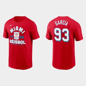 Exceptional Miami Marlins #93 Yimi Garcia Men's Nike 2021 City Connect T Shirt Red Sports enthusiasts seize this opportunity Order now to feel the game excitement