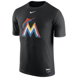 Exceptional Miami Marlins Nike Authentic Collection Legend Logo 1.5 Performance T Shirt Black