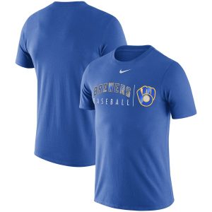 Exceptional Milwaukee Brewers Nike MLB Practice T Shirt Royal